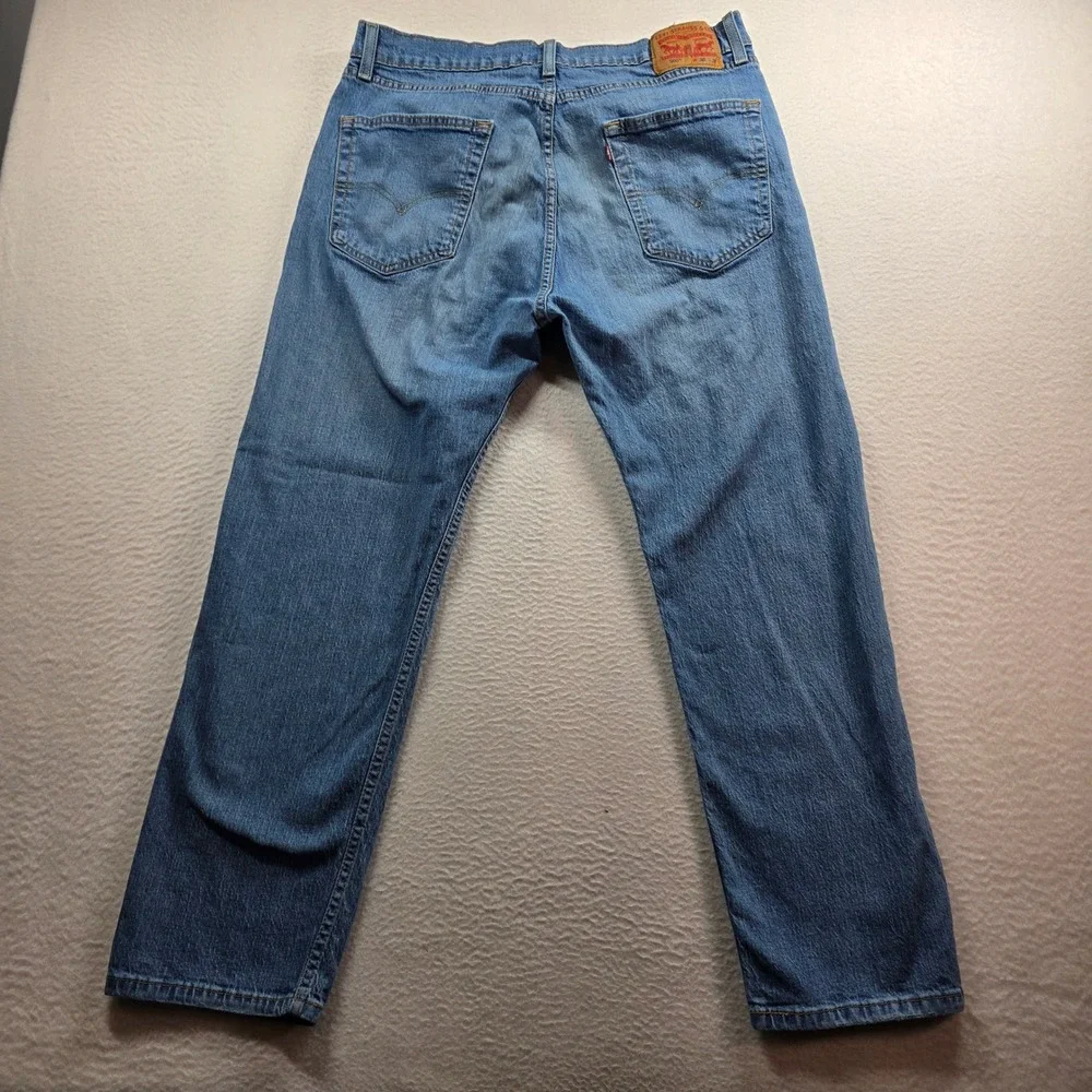 Levi's 505 Regular Fit Jeans Mens 36x29 34x29 Actual Med Wash Straight Leg Denim